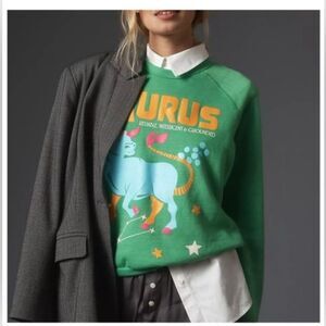 Anthropologie The Carolita Zodiac Sweatshirt by Midnight Rider Sagittarius
